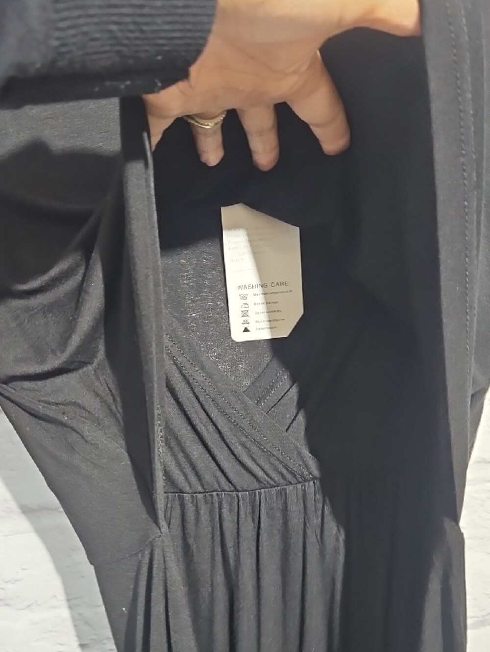 Bearsland Black Nursing-Friendly Midi Dress - Picture 4 of 5